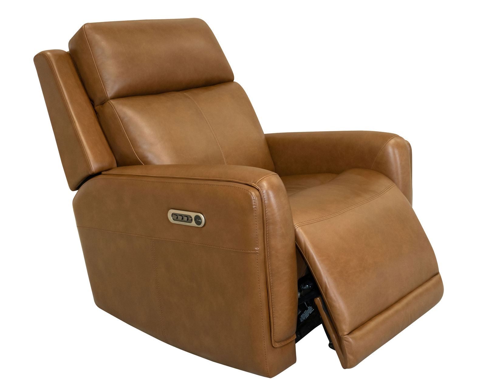 Alister 71" Leather Power Gliding Loveseat with Console, Power Headrests & Lumbar (+3 colors) in stock