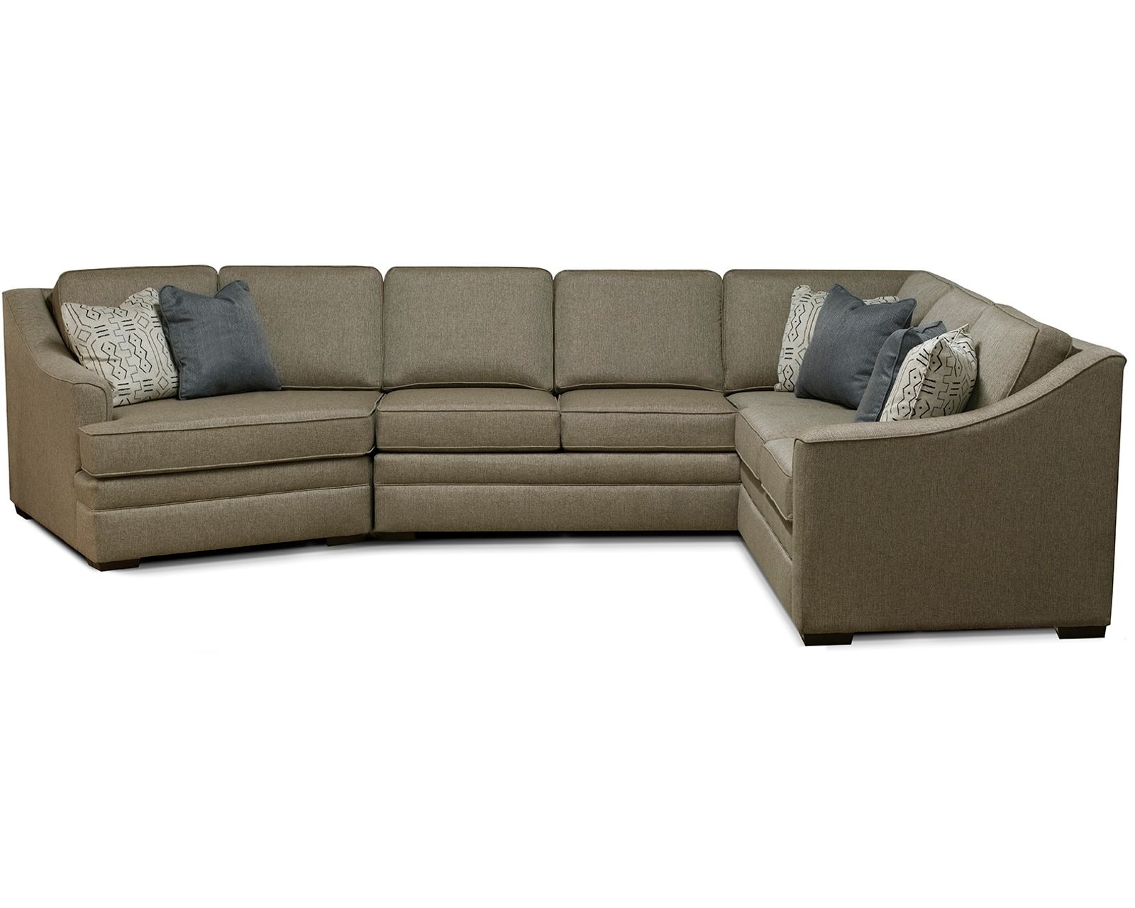 Thomas Stationary Sectional (+101 Standard and Performance Fabrics) - Layout M: Three Piece Sectional 140" x 96"