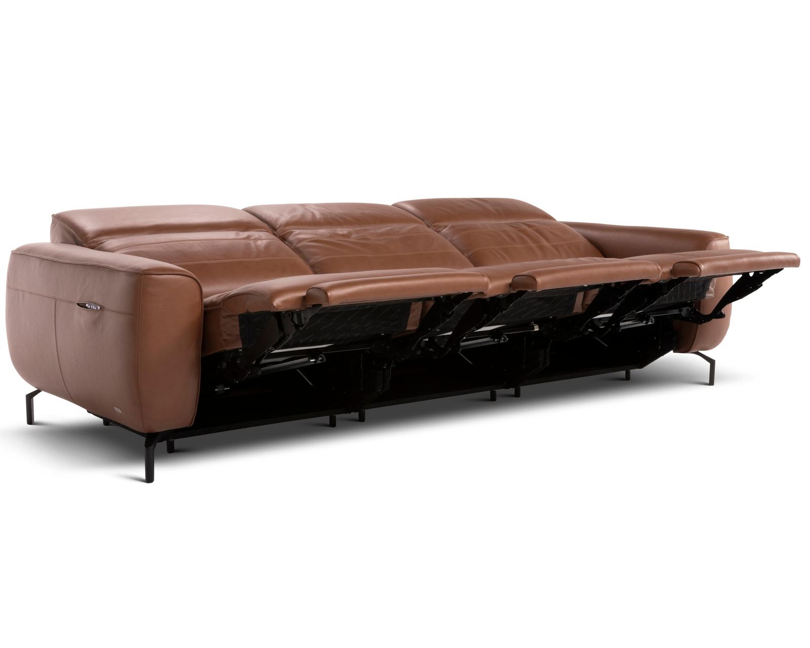 Zenith C320 Power Reclining Sectional (+55 leather) - Layout A: Three Piece Sectional 113" wide (two recliners)