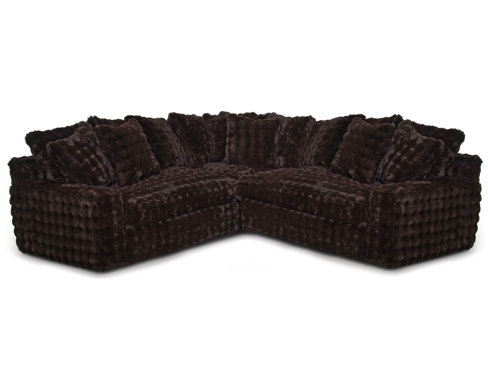 Angel 878 Modular Sectional (A Little Piece of Heaven — Oversized Comfort Made for Serious Lounging) 2 colors - Layout E: Three Piece Sectional 102.5" x 102.5"