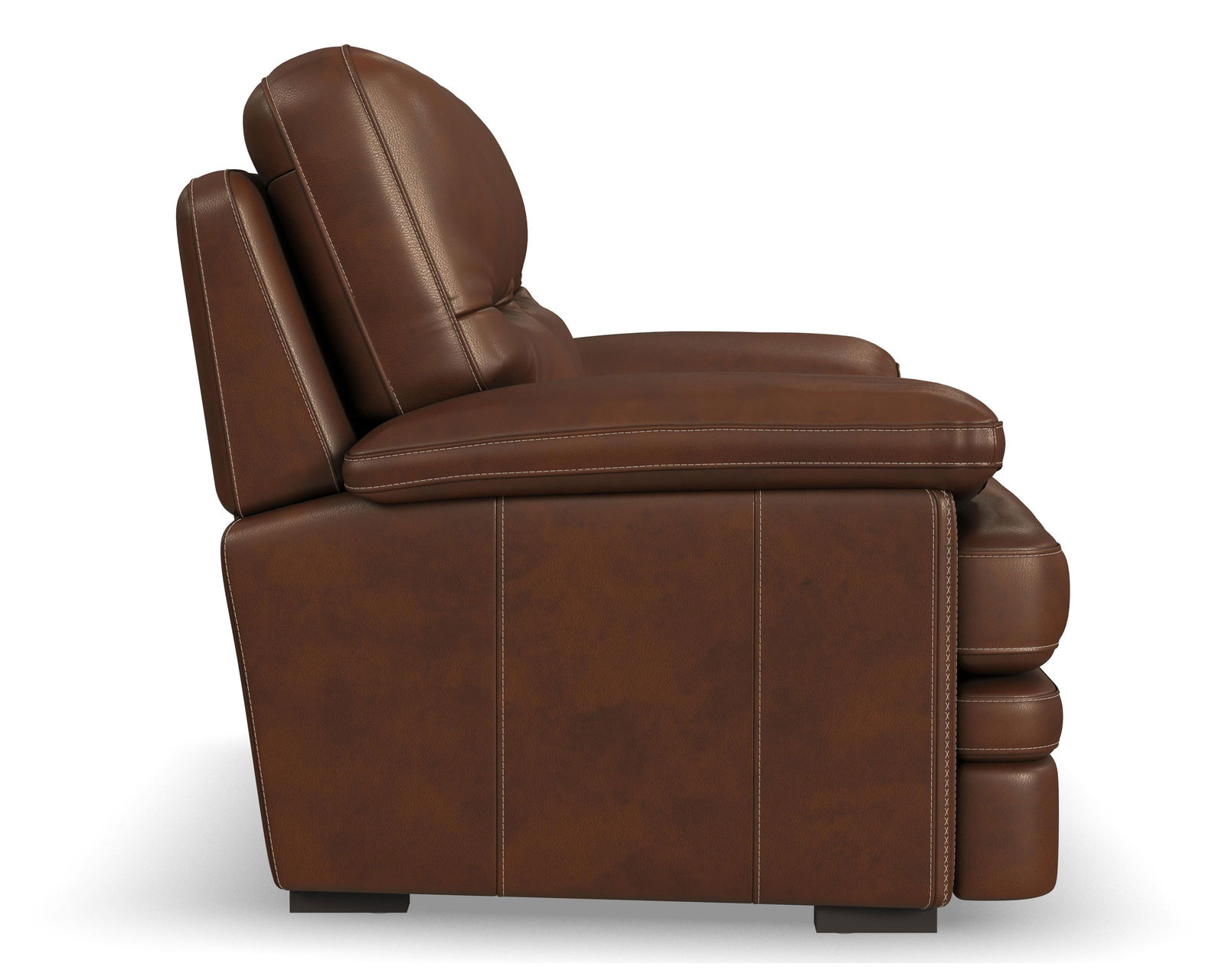 David 1825 Leather Chair and a Half (In stock) - David Leather Loveseat