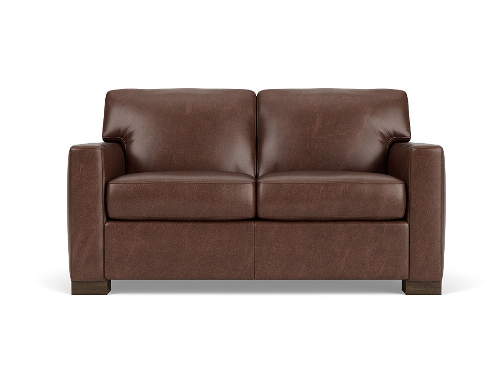 Bryant 83" Stationary Leather Sofa (Leather choices) - Bryant Leather Loveseat
