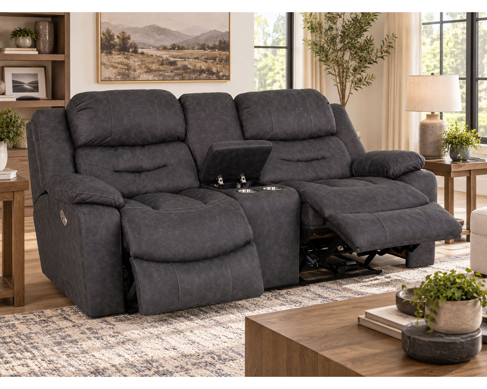 Decker 91.5" Reclining Sofa Slate (Best-Selling Comfort. Built for Real Life.) - Serious Strength. Exceptional Comfort.
