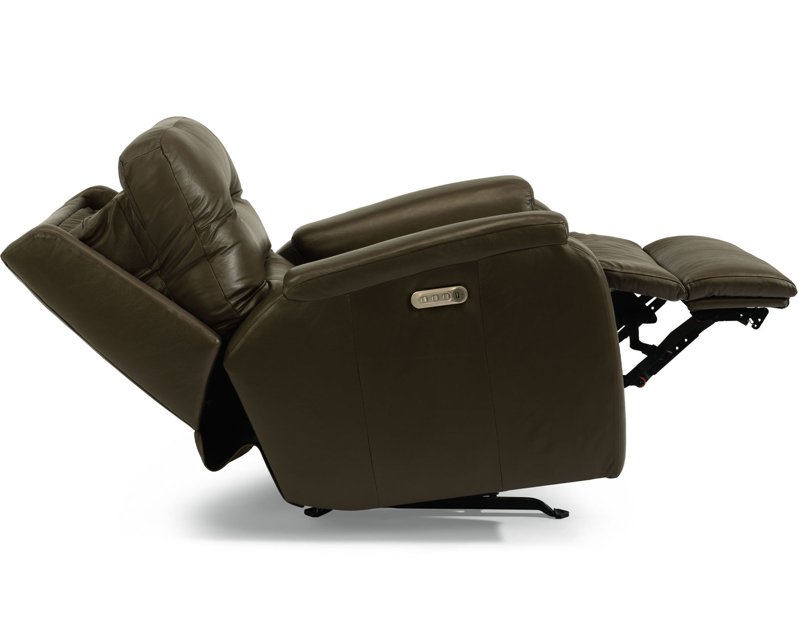 Arlo Leather 87" Reclining Sofa (Colors Available) - Rounded pad-over track arms enhance comfort and provide additional forearm support
