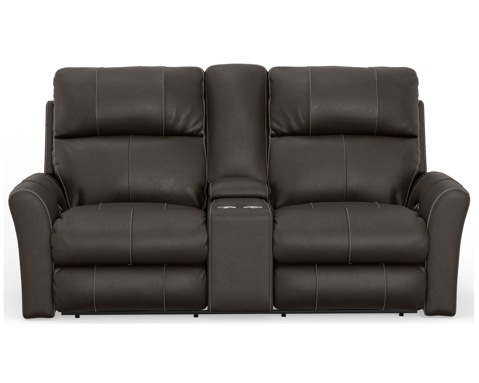 Fredda 82" Power Headrest Power Reclining Leather Sofa Lay-Flat Relaxation, Zero Gravity Comfort & Premium Italian Leather - 2 colors - Fredda Lay Flat Zero Gravity Power Headrest Power Reclining Console Loveseat