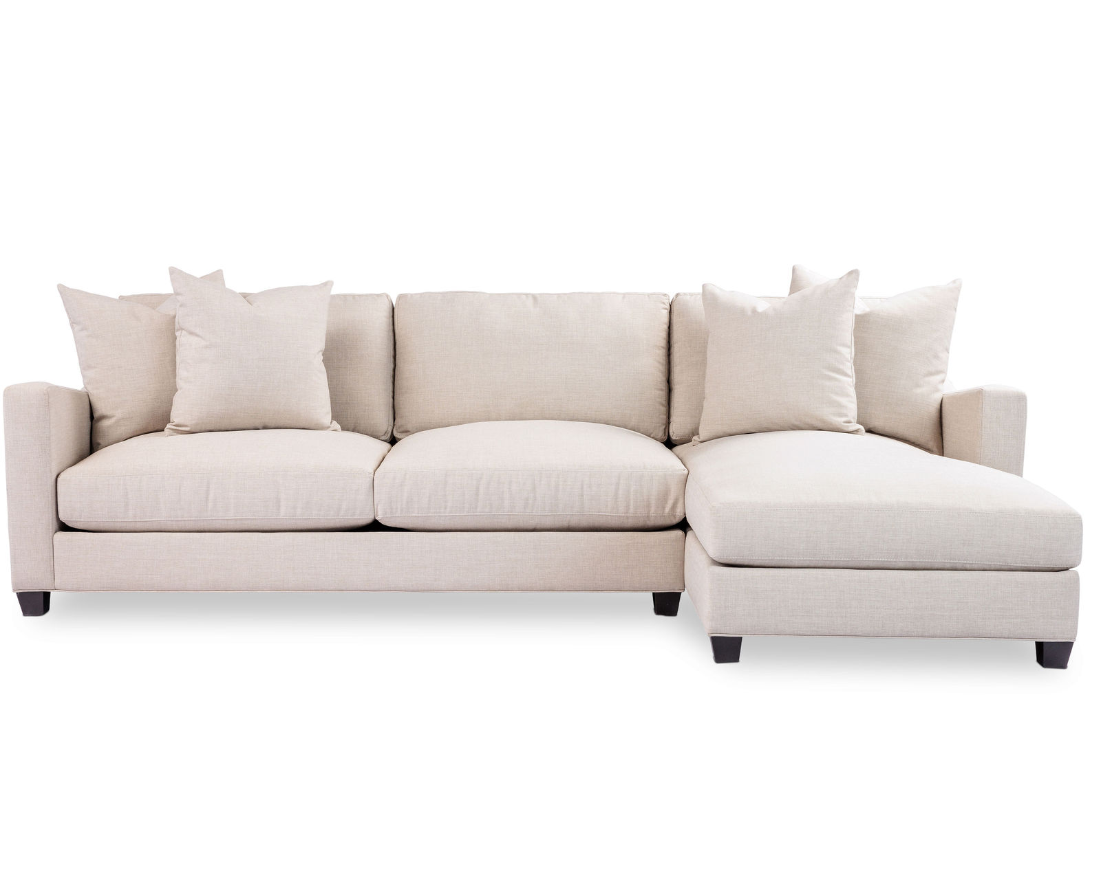 Warner Stationary Sectional (100+ fabrics) Down Cushions - Sectional Layout B