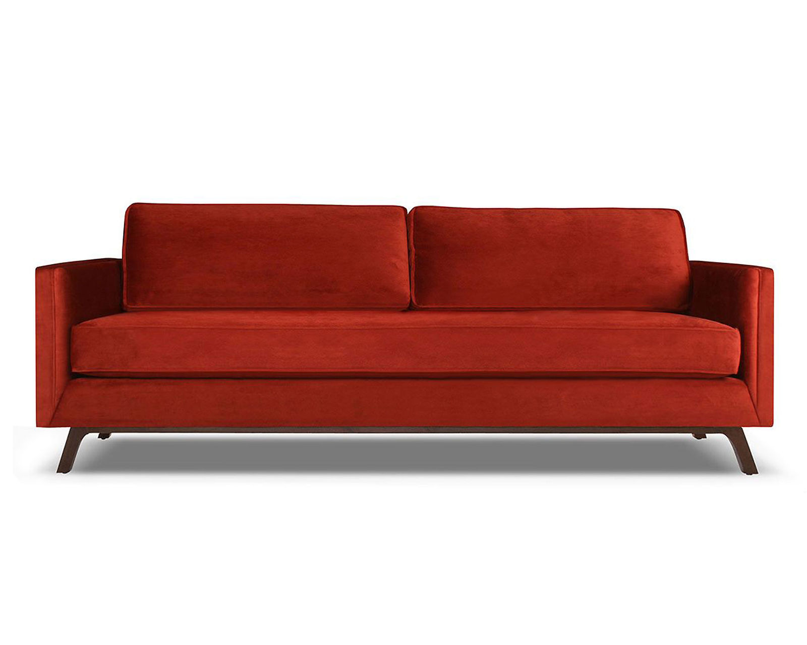 Chantel 60" - 72" - 84" Sofa in Red - Chantel Sofa 72" Red