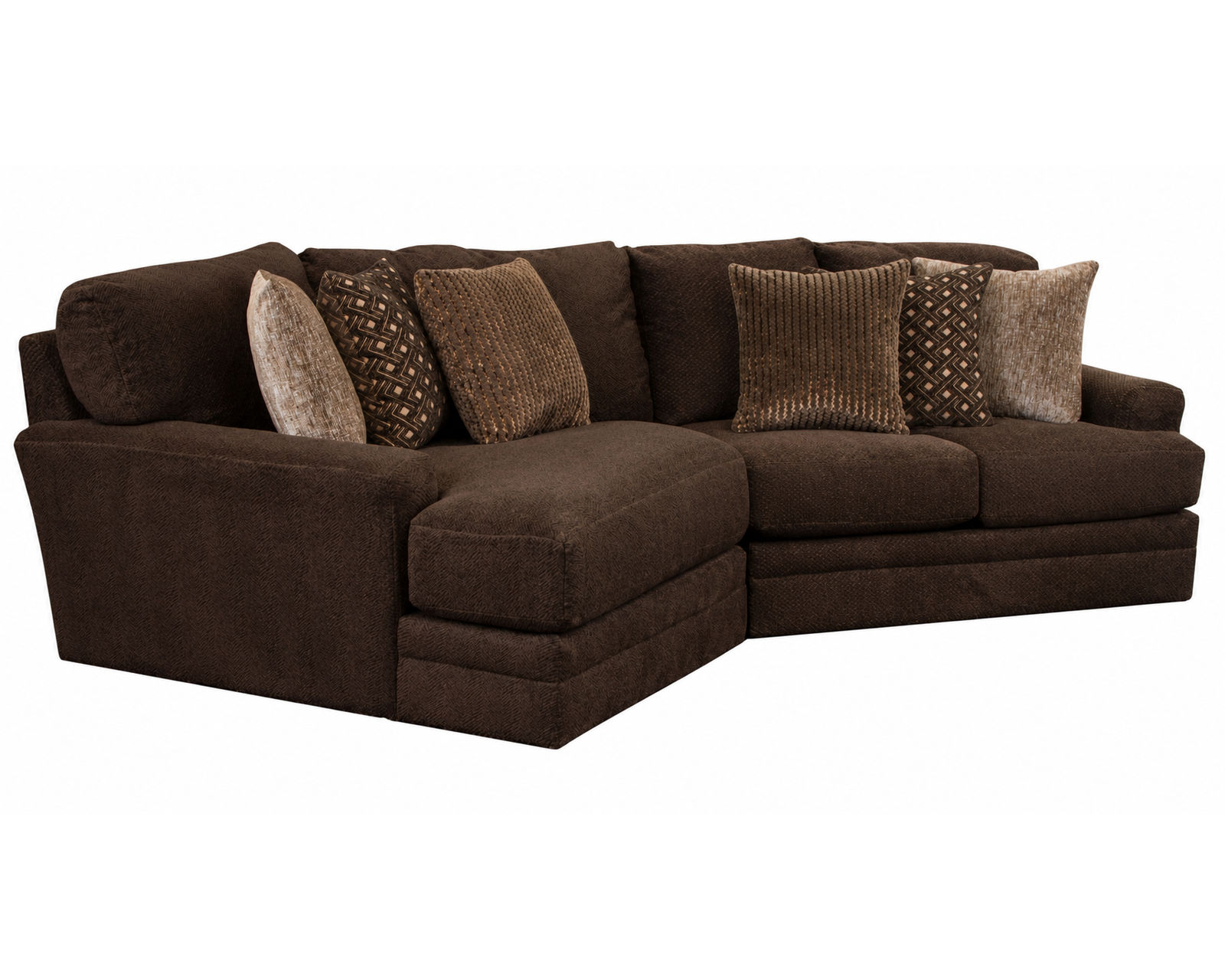 Mammoth Sectional - 2 colors (15 Pieces Available)  - Layout B: Two Piece Sectional 64" x 131"
