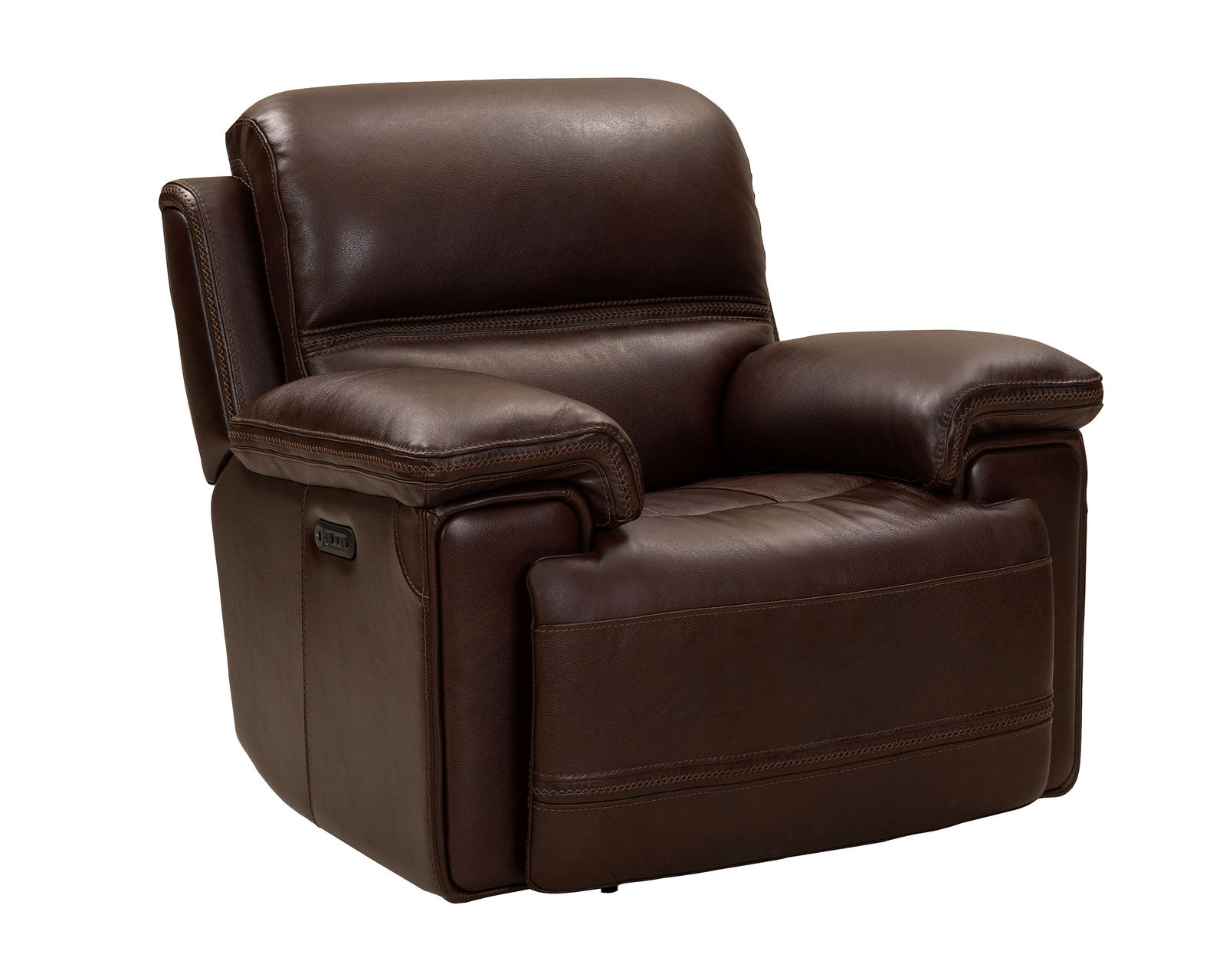 Sedrick 90" Leather Power Headrest Power Reclining Sofa (Walnut) In stock - Sedrick Leather Power Headrest Power Recliner