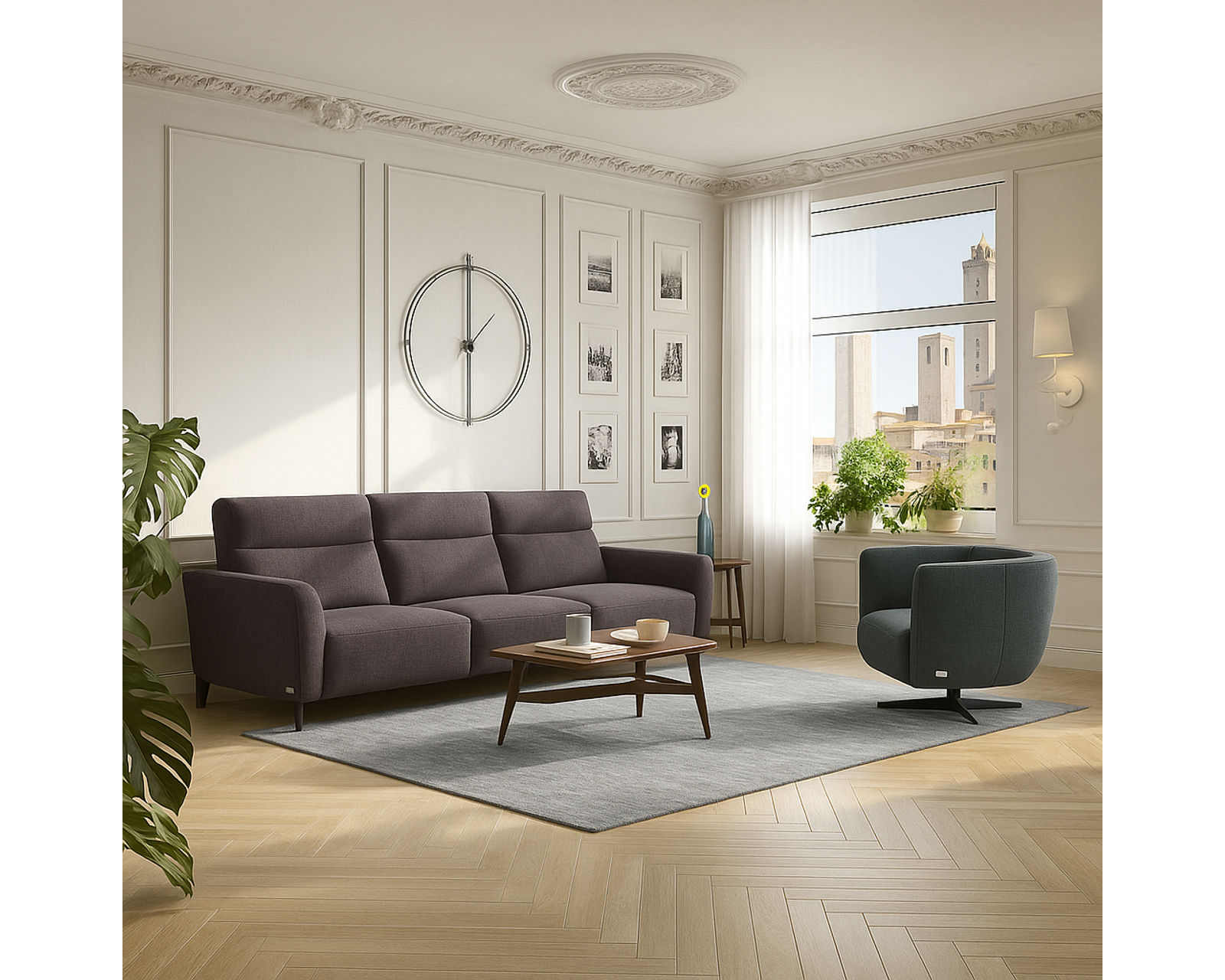 Breeze C326 Power Reclining Sofa 78" (+47 fabrics) - Breeze 78" Power Reclining Sofa