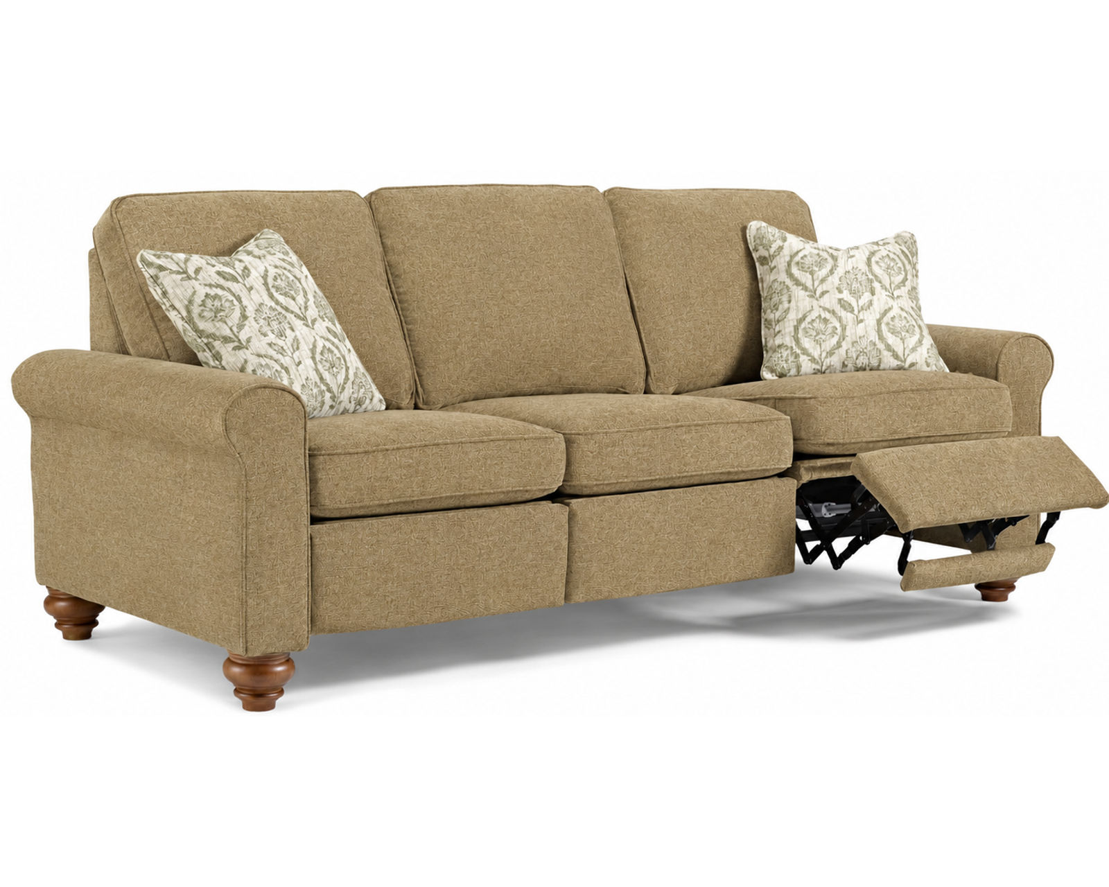 Weston 88" Power Incliner Sofa (+100 fabrics) 3 wood finishes - Weston 88" Incliner Sofa