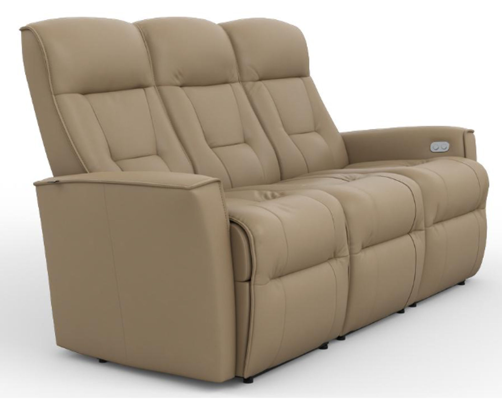 Harstad Power Reclining Wallsaver Sofa (+40 leathers) - Harstad Power Dual Reclining Wallsaver Sofa
