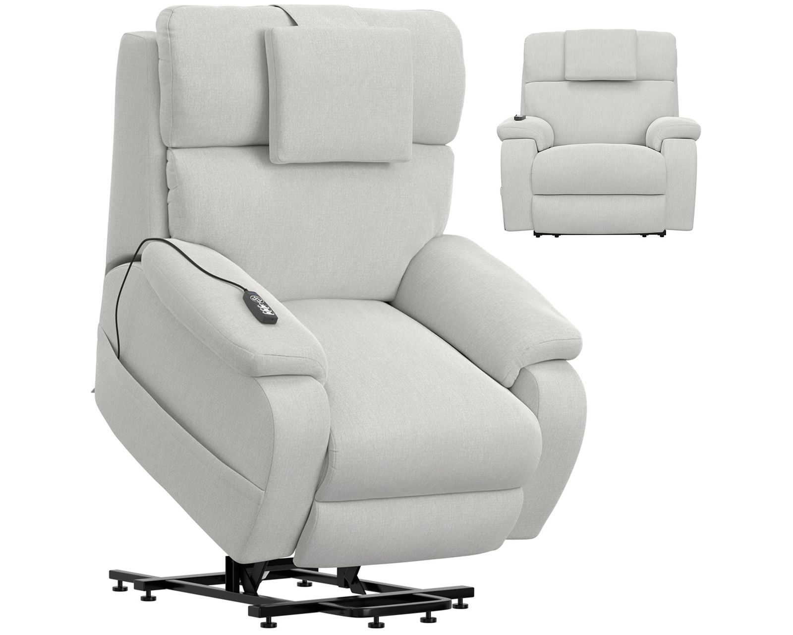Snoozer Dual Power Lift Power Headrest Lay Flat Recliner with CR3 Heat & Massage + Zero Gravity (3 colors)