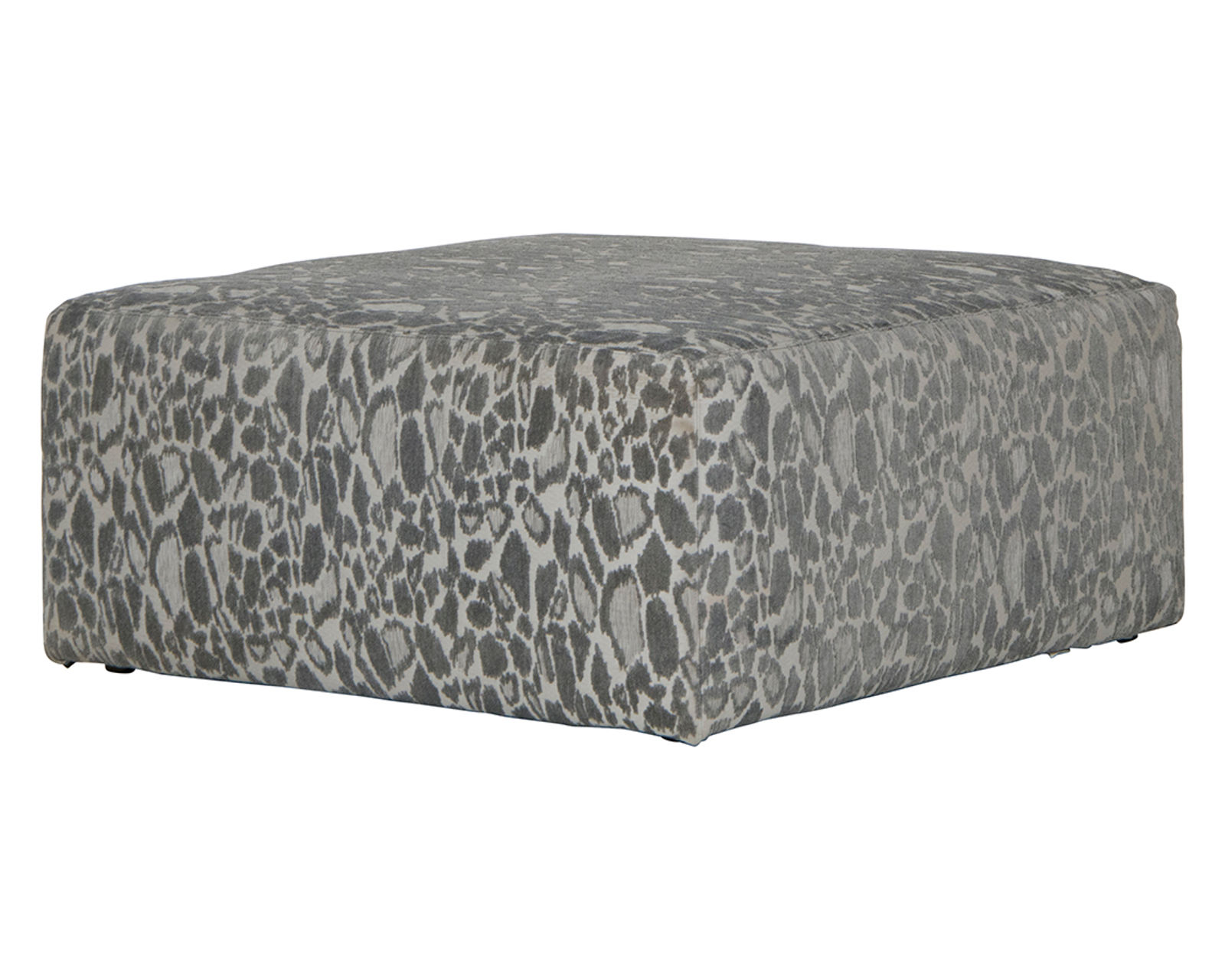 Lamar 90" Sofa (includes pillows) 2 colors - Lamar 42" Square Cocktail Ottoman in Fabric Color Shark