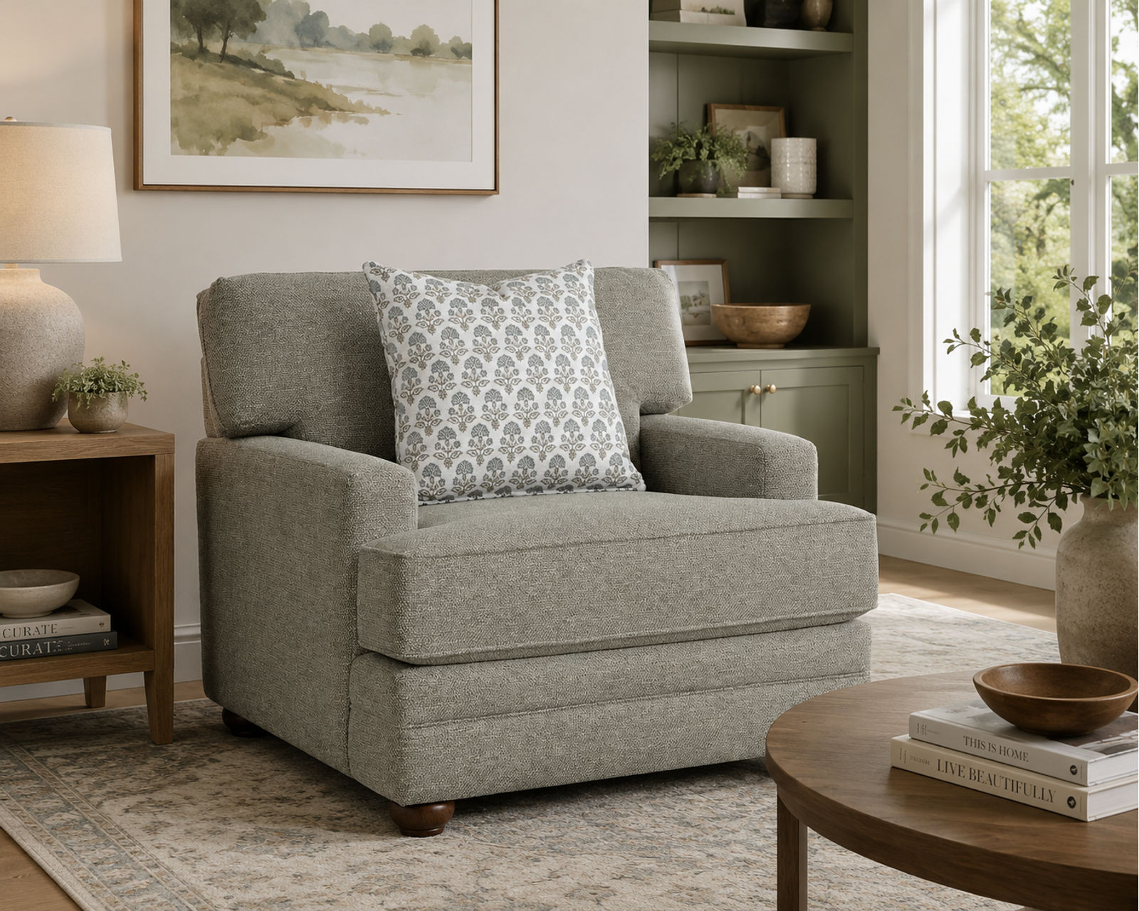 Hollis 100" Extra-Wide Sofa (Timeless Style. Generously Sized Comfort) - Your Shortcut to a Beautifully Designed Home.
