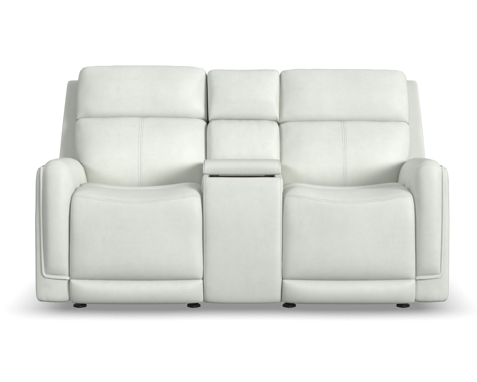 Alister 71" Leather Power Gliding Loveseat with Console, Power Headrests & Lumbar (+3 colors) in stock