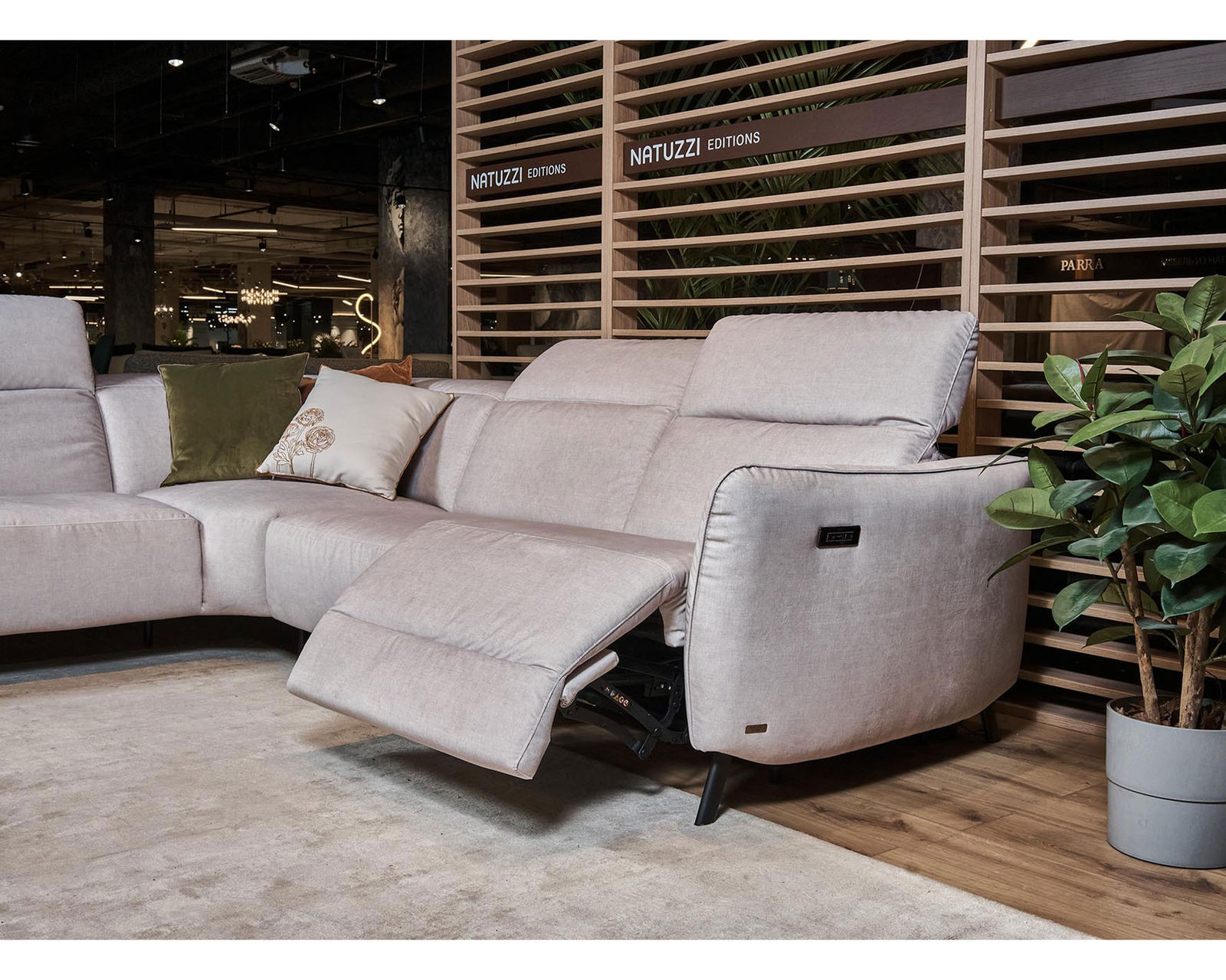 Lima C267 Power Reclining Sectional (+50 leathers) - Features power recline