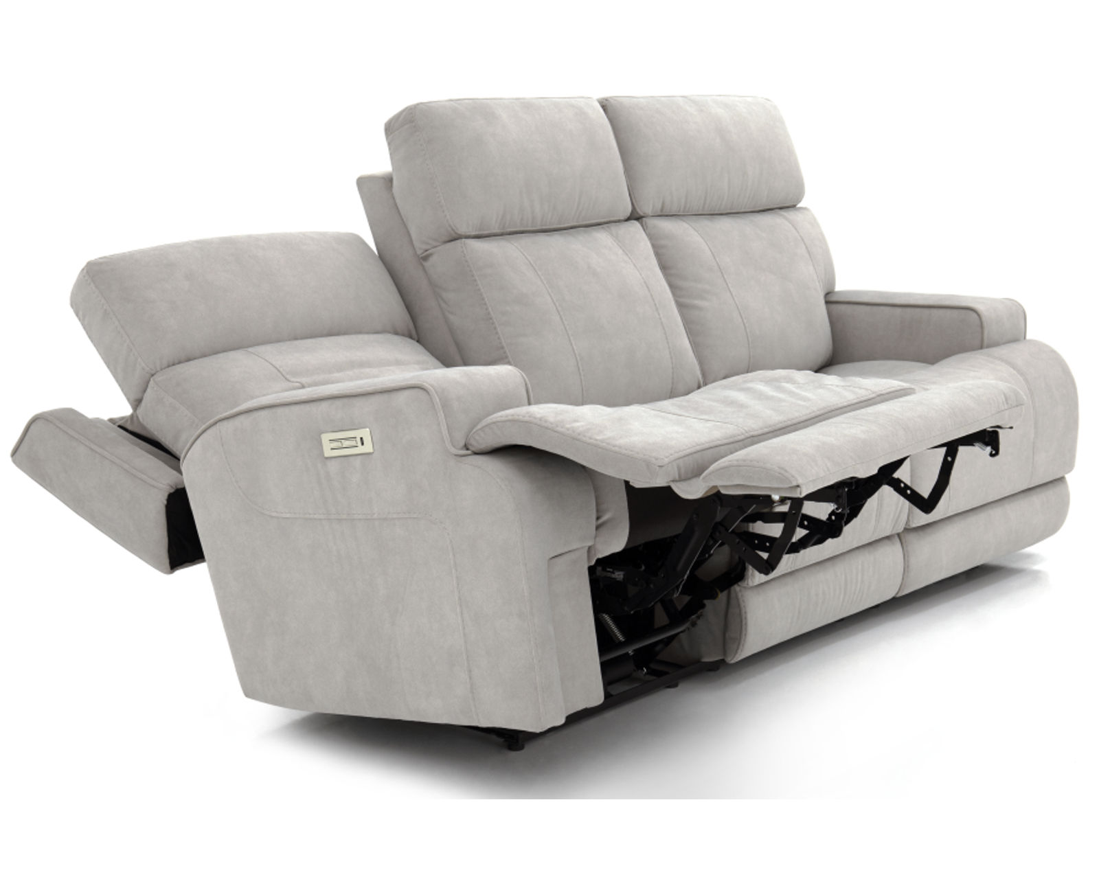 Ashbee 89" Zero Gravity Sofa w/Power Recline, Power Head Rests & 3" Footrest Extension (Dove) In stock