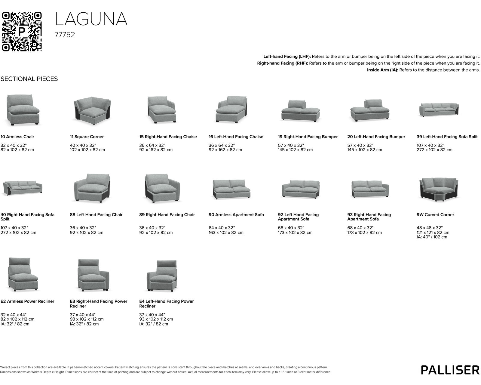 Laguna 77752 Power Reclining Sectional (+100 leathers) - Sectional Pieces Available