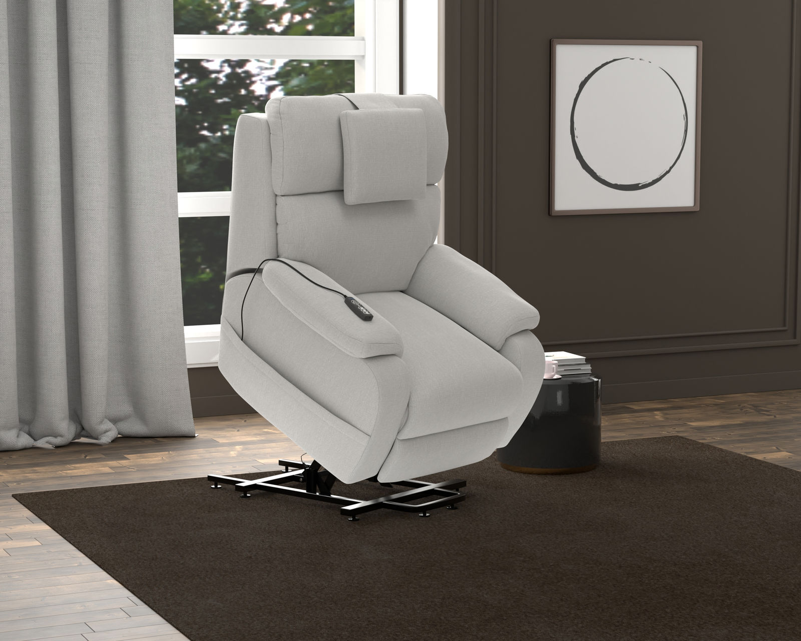 Snoozer Dual Power Lift Power Headrest Lay Flat Recliner with CR3 Heat & Massage + Zero Gravity (3 colors) - Sit Easy. Rise Easy. Live Easy.