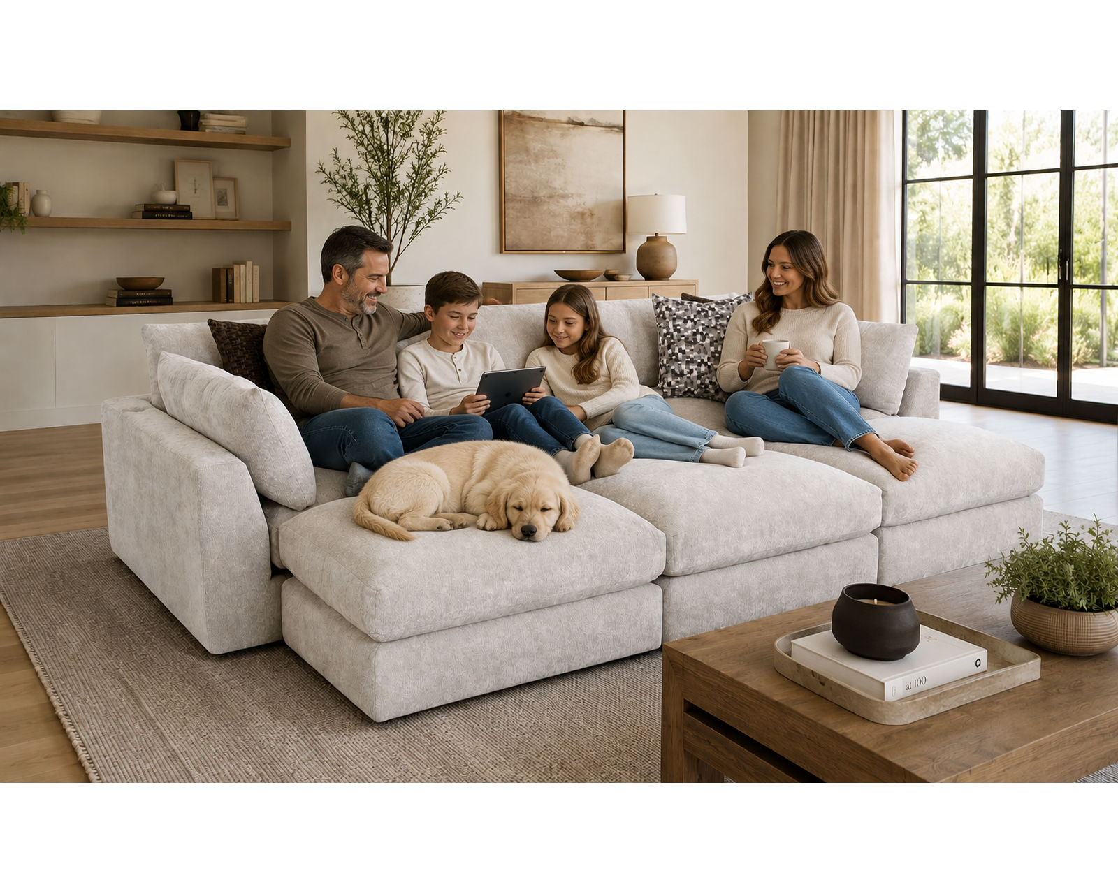 Pollock 965 Modular EXTRA Deep Seating Sectional (So Deep, It’s Almost a Bed) - 58.5 Inches of Pure Lounging Luxury.