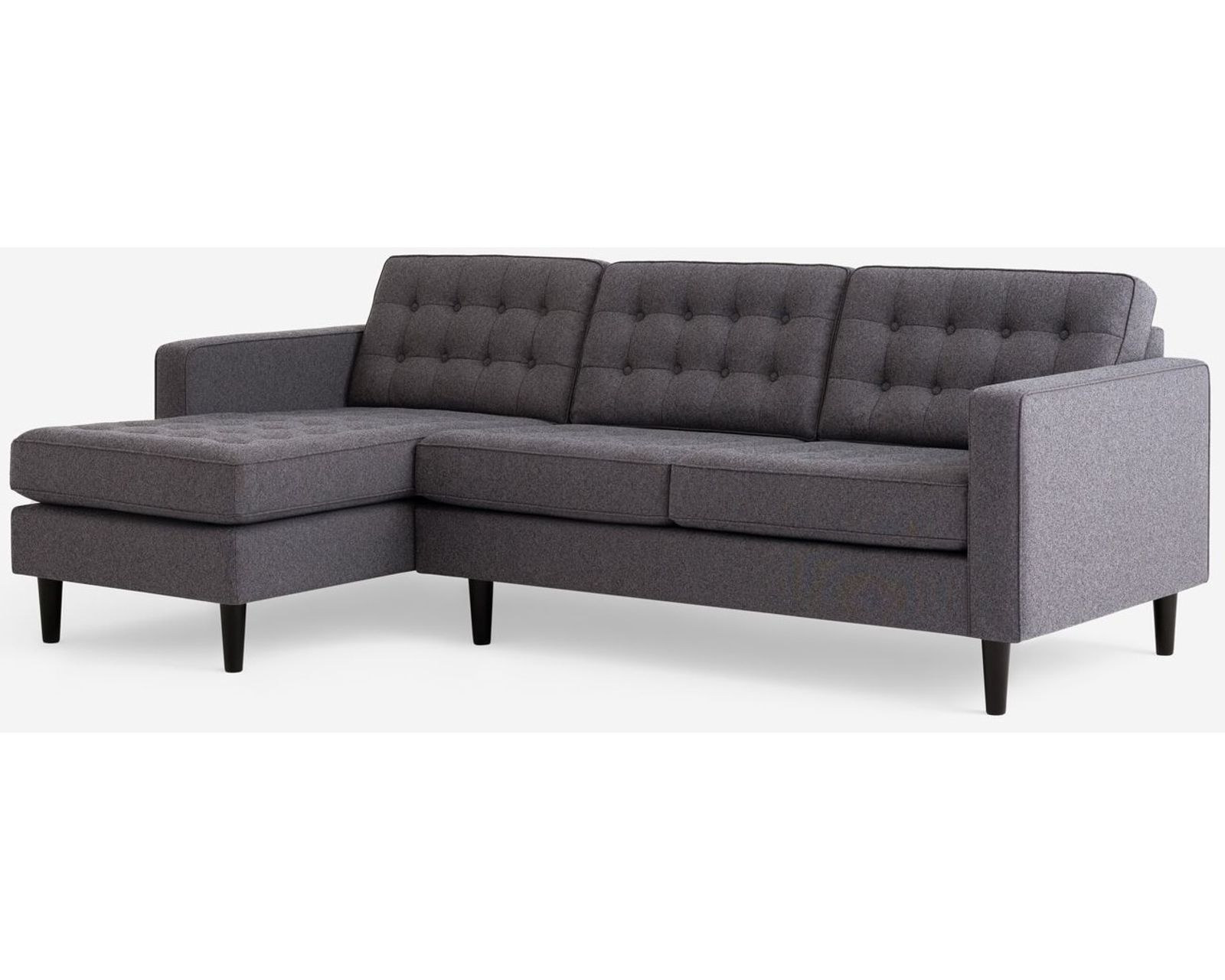 Reverie 77157 Sectional (92"wide - reversible) +50 fabrics - Layout B: Two Piece Sectional 56" x 95"