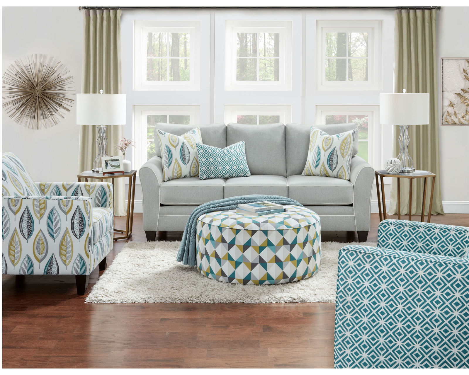 TNT Nickel 84" Sofa (Includes Pillows) - But the Piece or Enjoy the Entire Room