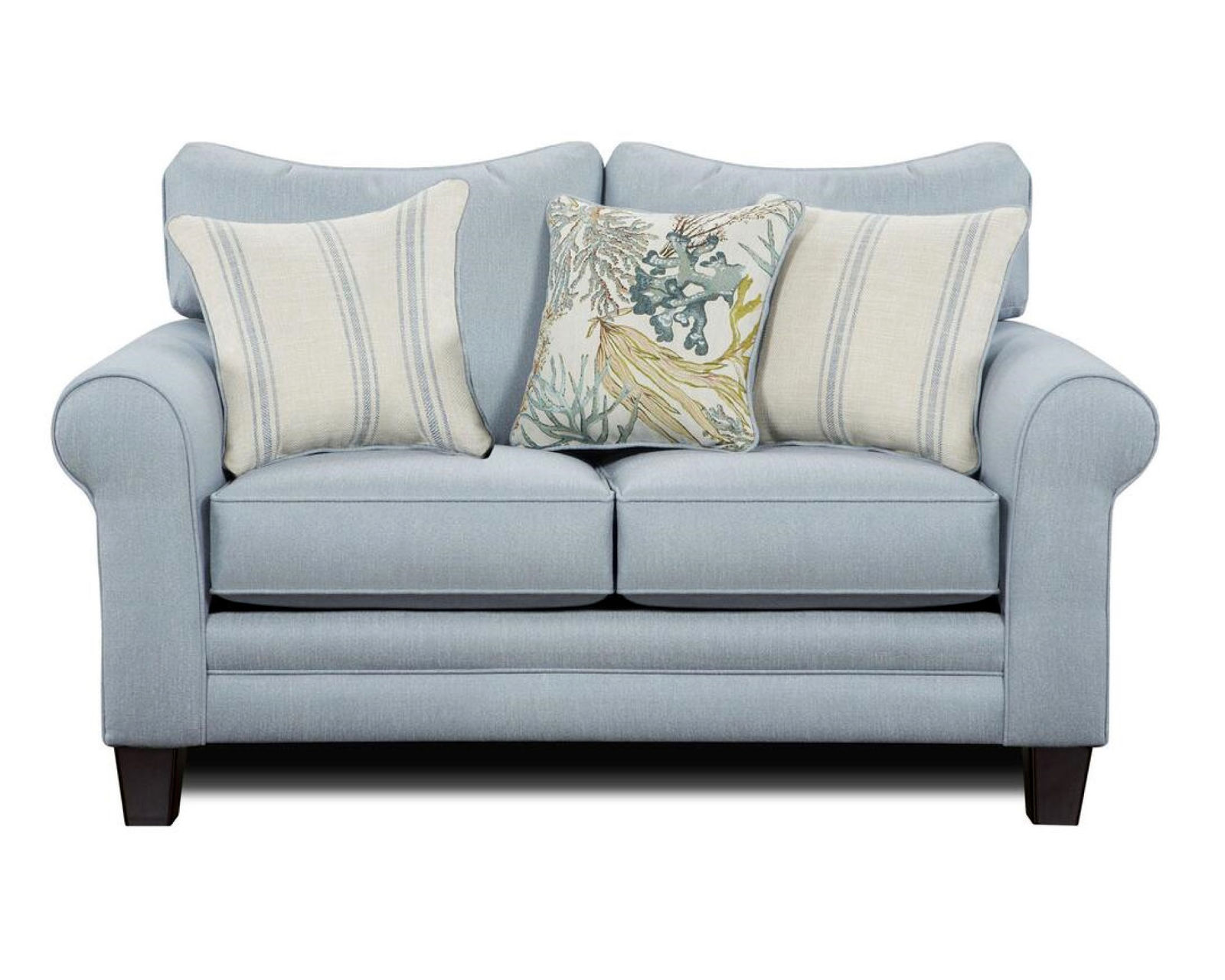 Labyrinth Sky 88" Sofa - 1140 (includes pillows) - in stock - Labyrinth 65" Sky Loveseat - 1141 - in stock
