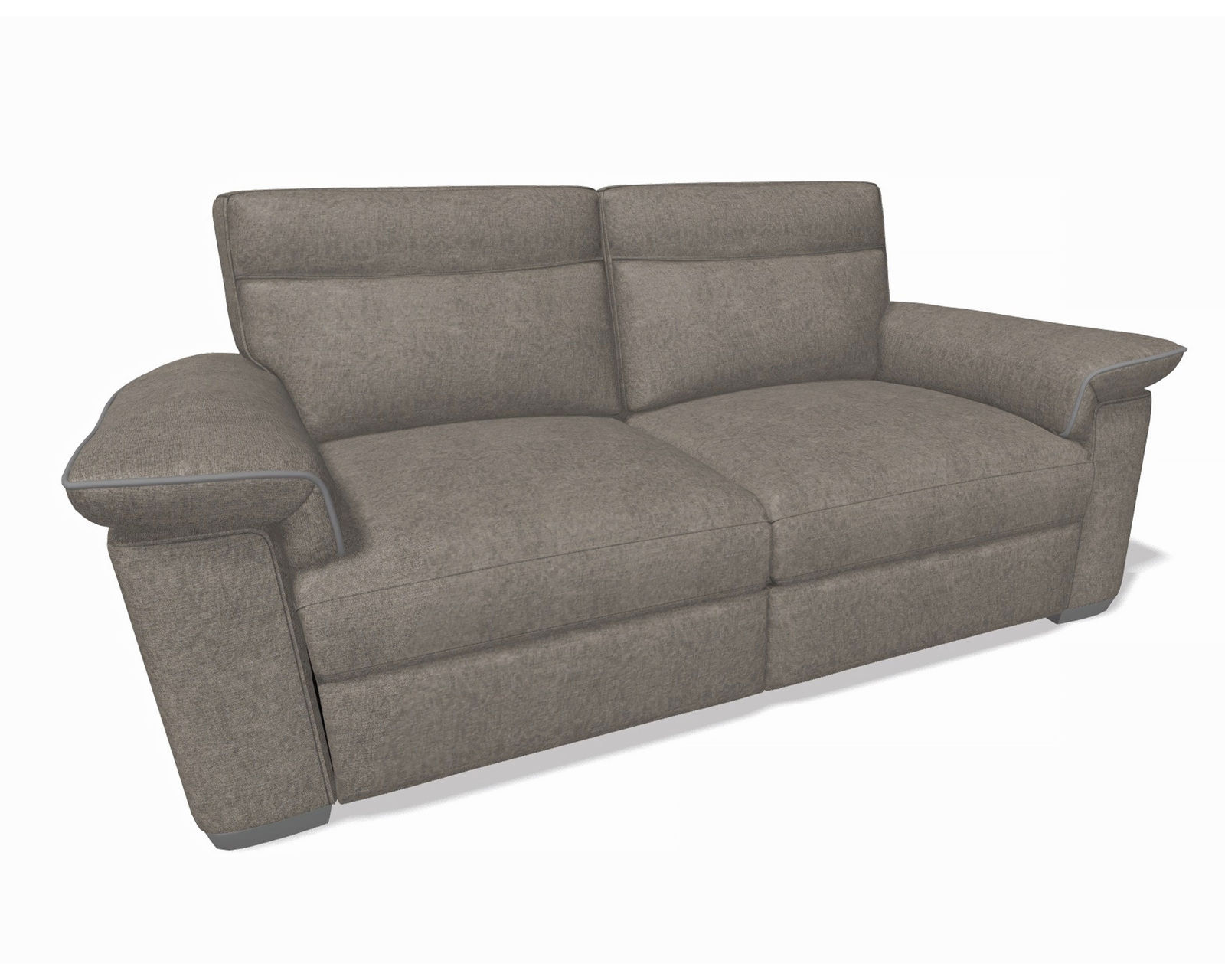 Brivido B757 Sofa (40 fabrics) 82" or 92" - Shown as 82" two cushion Sofa
