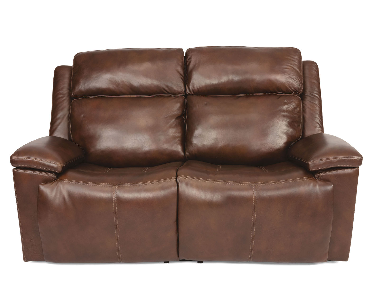 Chance Power Reclining Loveseat with Console and Power Headrests (2 colors) - Chance Power Reclining Loveseat with Power Headrests in Leather 278-74