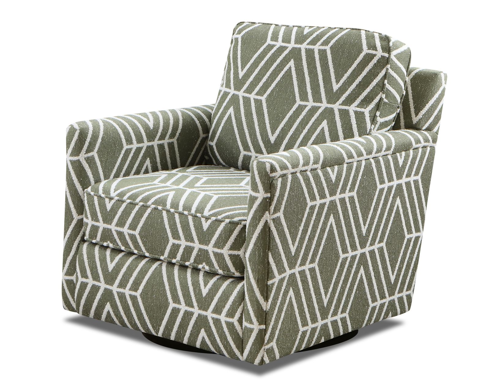 Sugarshack Glacier 86" Sofa 3280B (Performance fabric) - Metropolitan Jade Swivel Glider - 21-02G