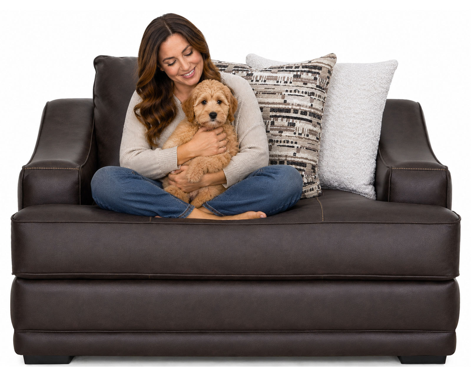 Prescott 101" Extra-Wide Sofa (Big on Space. Deep on Comfort. Designed to Make a Statement) - Your Shortcut to a Beautifully Designed Home.