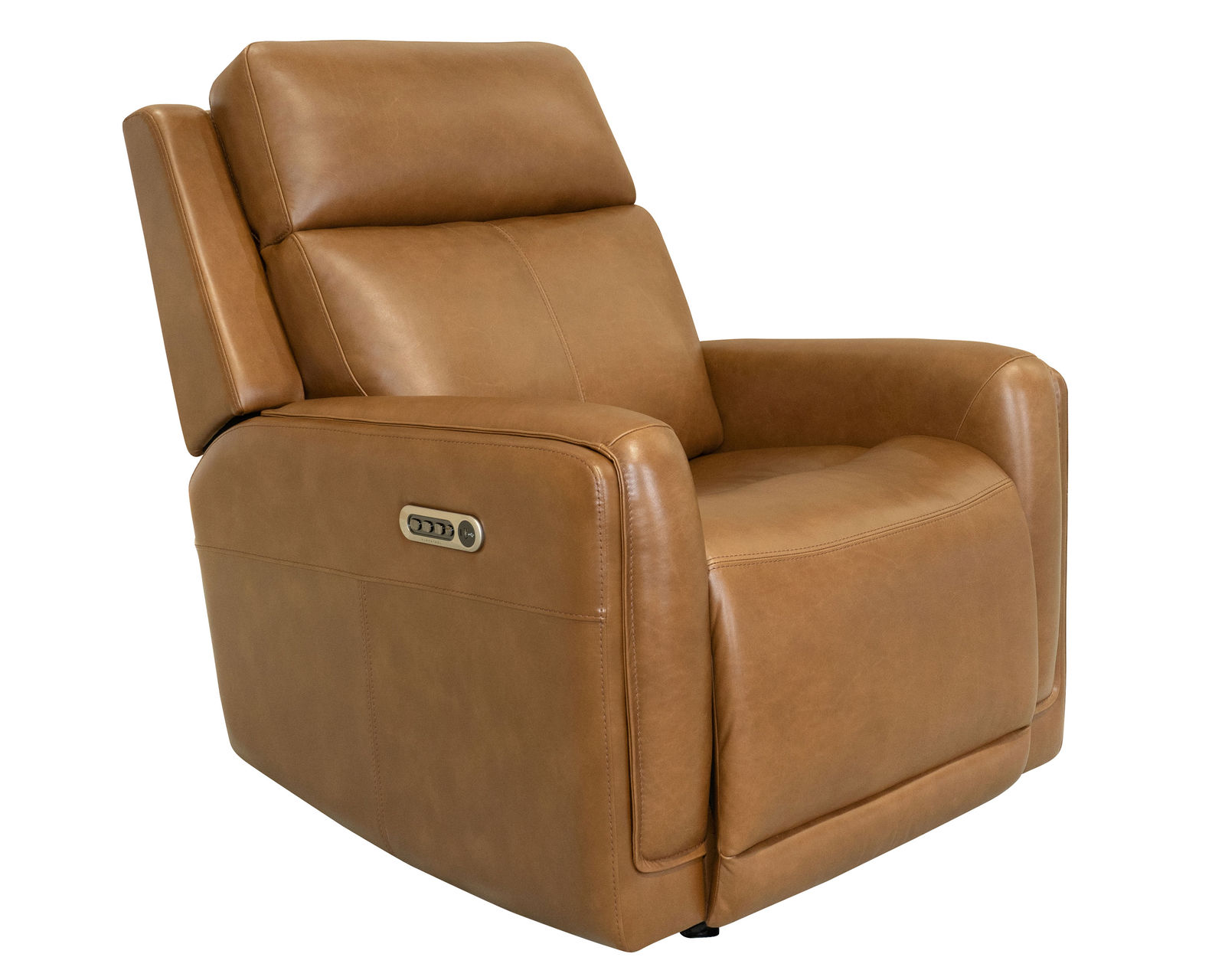 Alister 71" Leather Power Gliding Loveseat with Console, Power Headrests & Lumbar (+3 colors) in stock