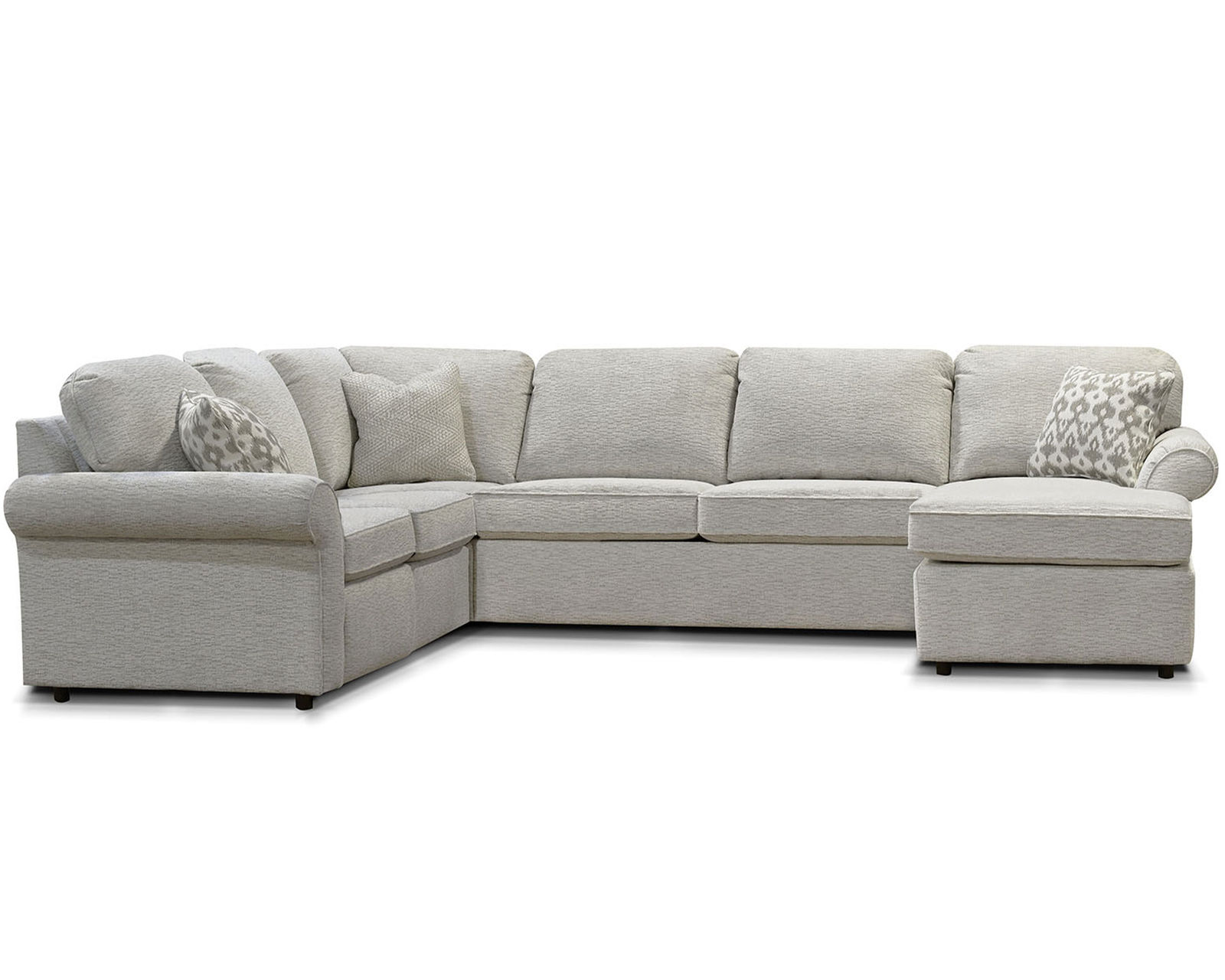 Malibu Sleeper Sectional  (+101 Standard and Performance Fabrics) - Sleeper Sectional Layout F: 