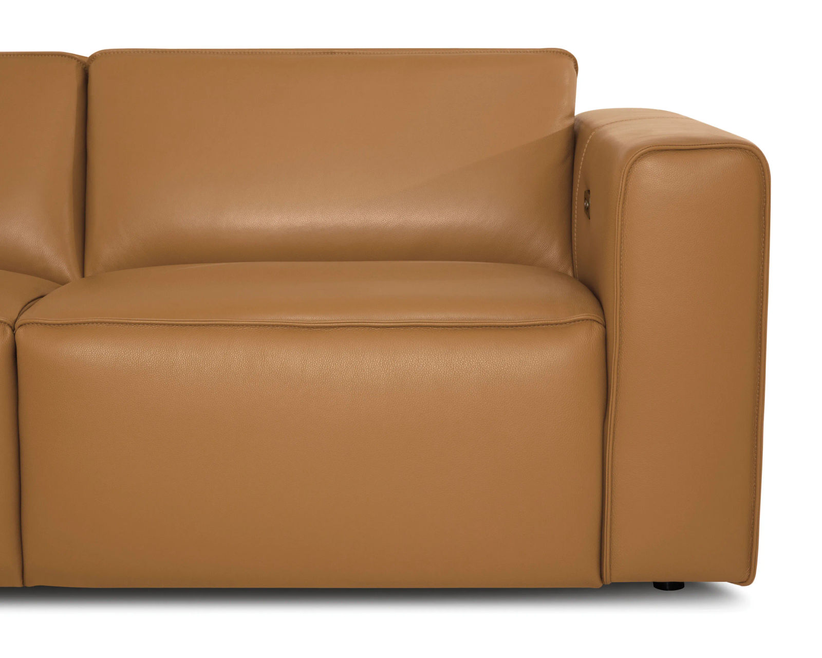 Colton 44007 Power Headrest Power Reclining Sectional (+100 leathers) - Detail Front 