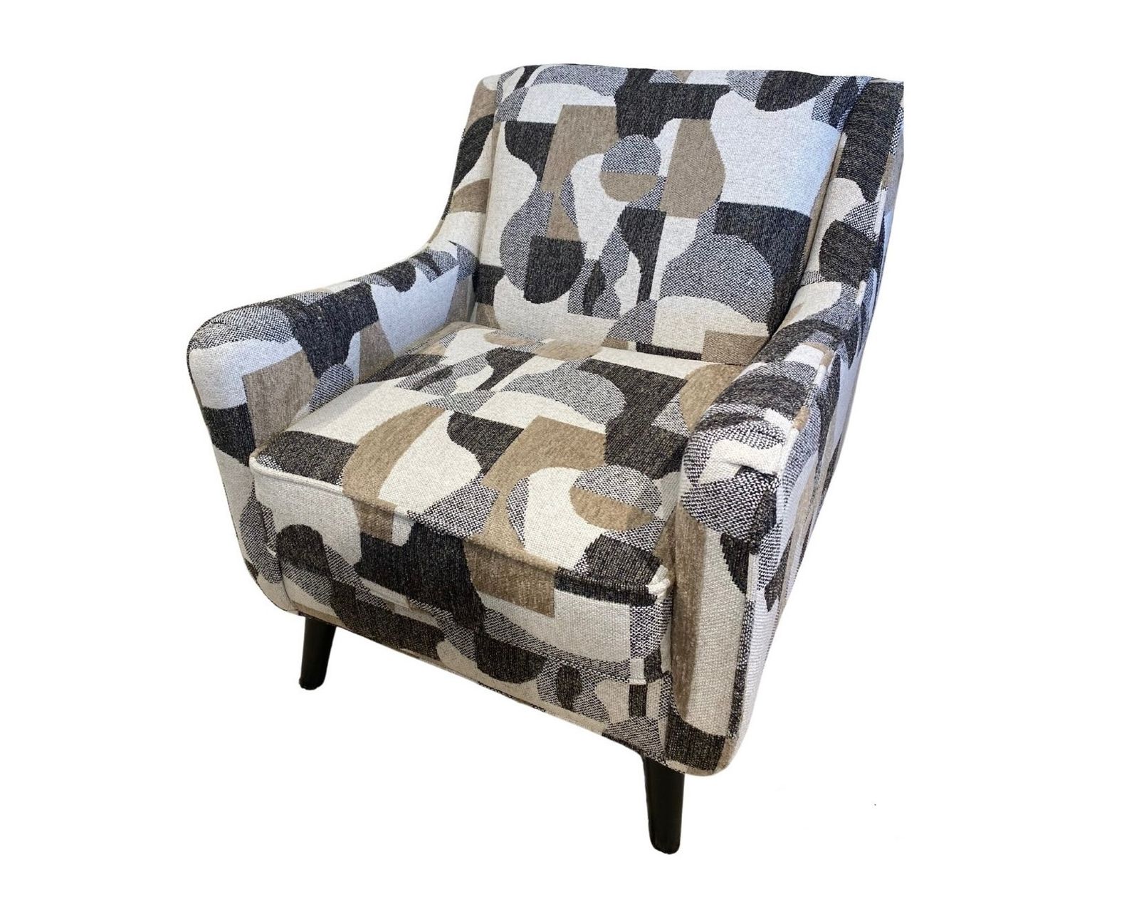 Gold Rush Antique Five Piece Sectional (includes pillows) 103" x 101.5" - Magique Fawn Accent Chair