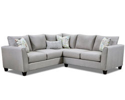 Jonah Linen Three Piece Sectional (Includes Pillows)