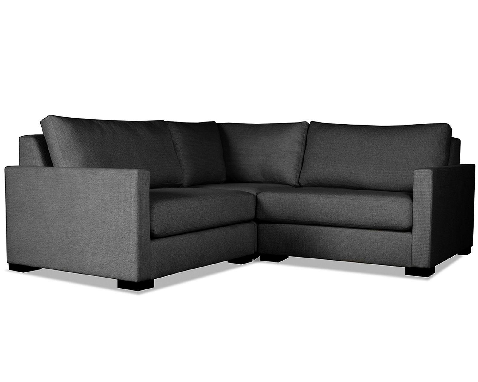 Chester 3 Pieces Modular Sectional (Choice of 3 Colors) - Chester 3 Pieces Modular Sectional in Charcoal
