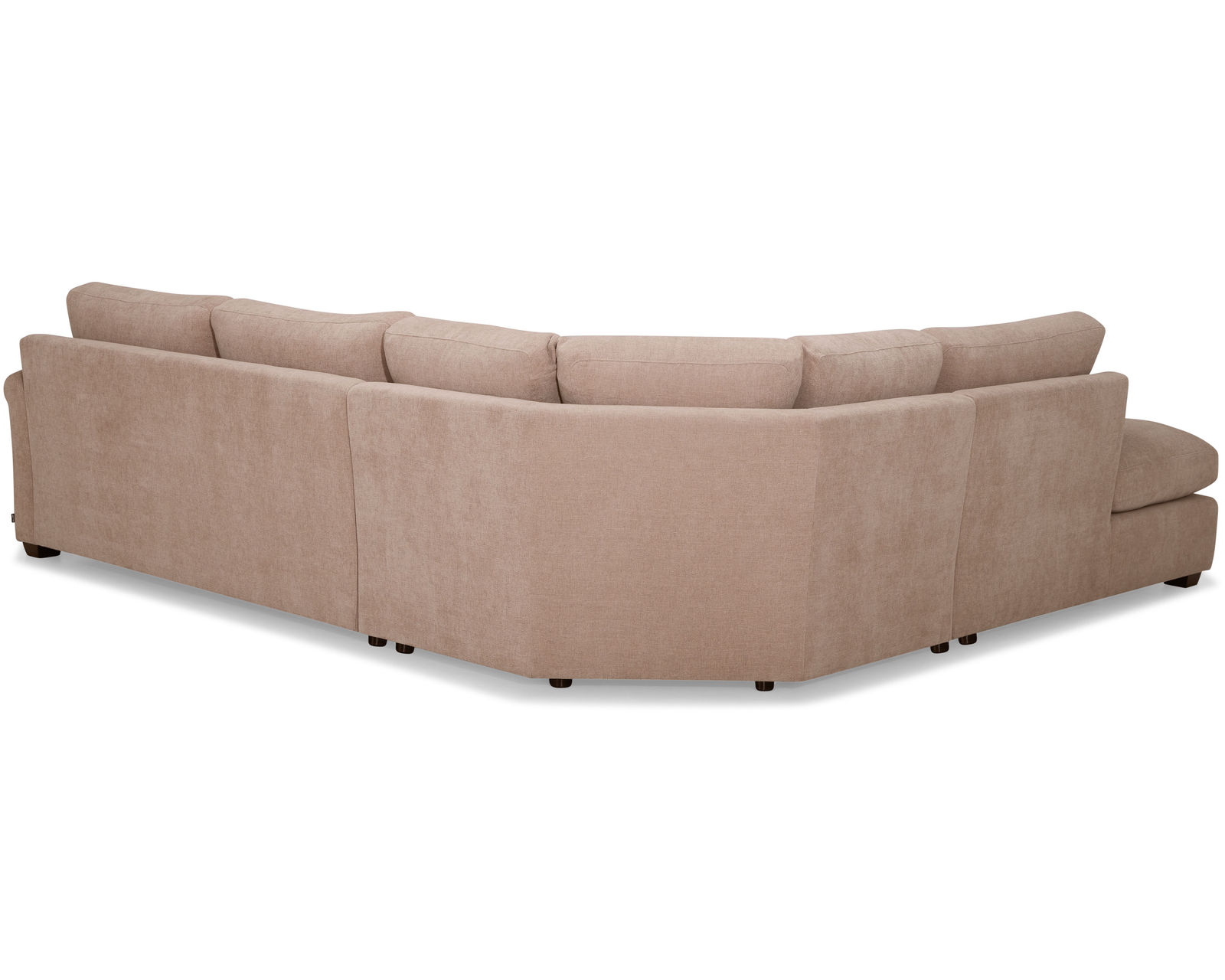 Madison 77656 Roll Arm Sectional (+60 fabrics) - Layout O: Three Piece Sectional. 108" x 119"