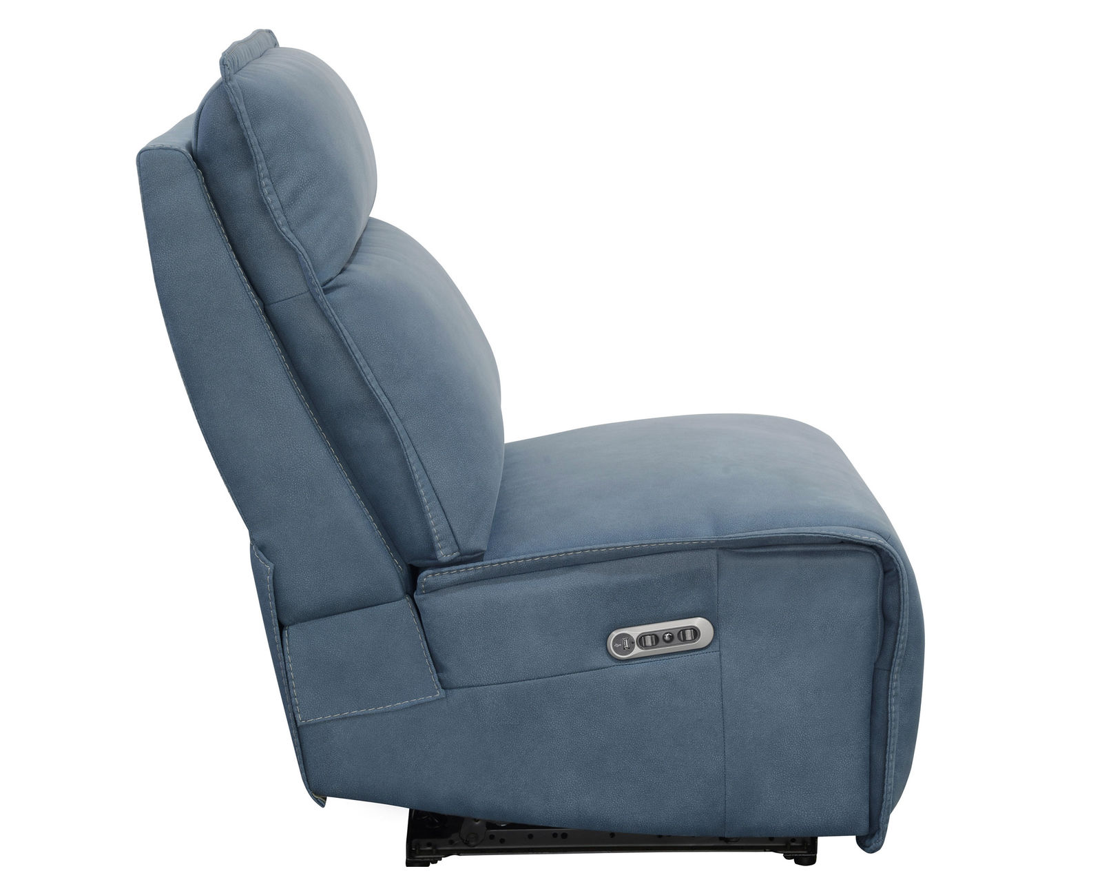 Perimeter Power Reclining Sectional Blue 122" x 122" (In stock - Fast shipping) - Perimeter Power Reclining Armless Chair