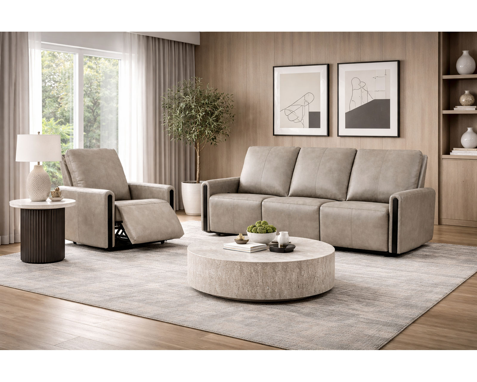 Paisley Reclining Sofa — Available in Standard & Wide Cushions, 140+ Leather Options, and 76", 79", or 111" Widths - Where Precision Craftsmanship Meets Everyday Living