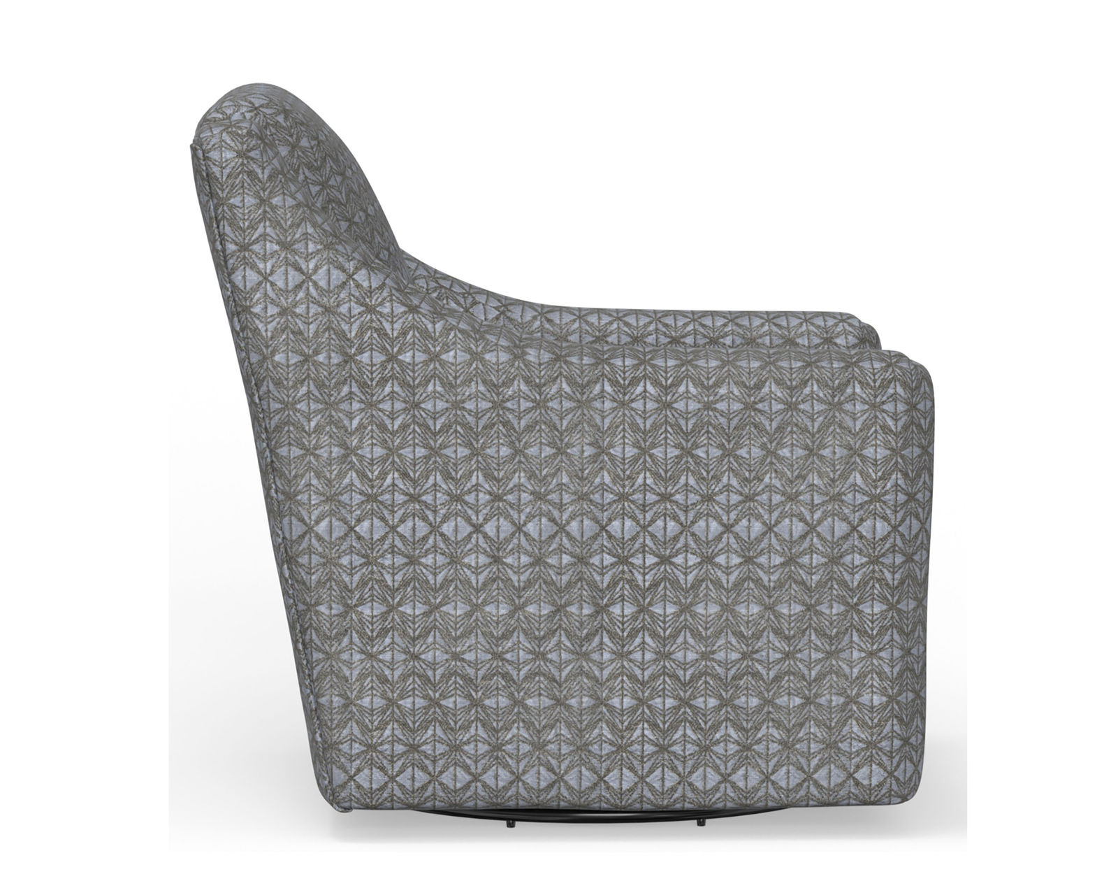 Hyde Park 94" Stationary Sofa (2 colors) includes pillows - Hyde Park Swivel Chair in Pewter