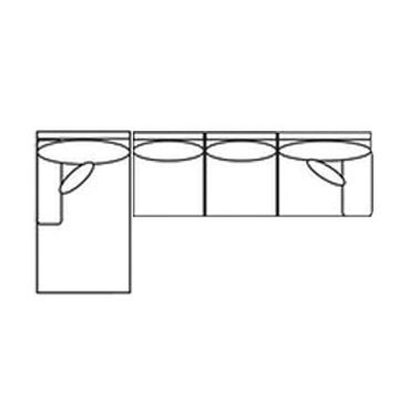 Layout D: Two Piece Sectional 68" x 108"