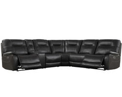 Axel Power Headrest Power Reclining Sectional in Ozone (In stock)