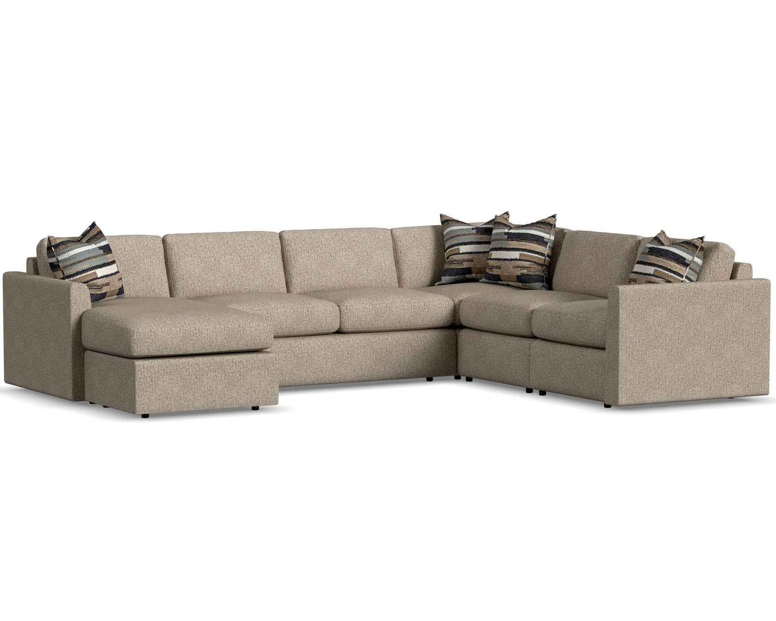 Sky 5512 Sectional (hypoallergenic down-like cushion) +100 fabrics