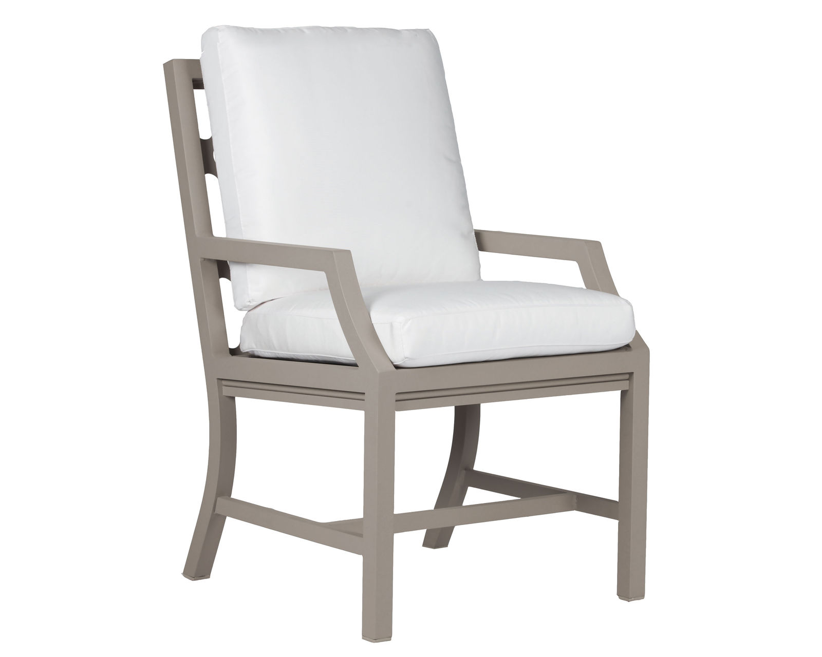 Willow Outdoor Dining Arm Chair (110 fabrics - 8 metal finishes)