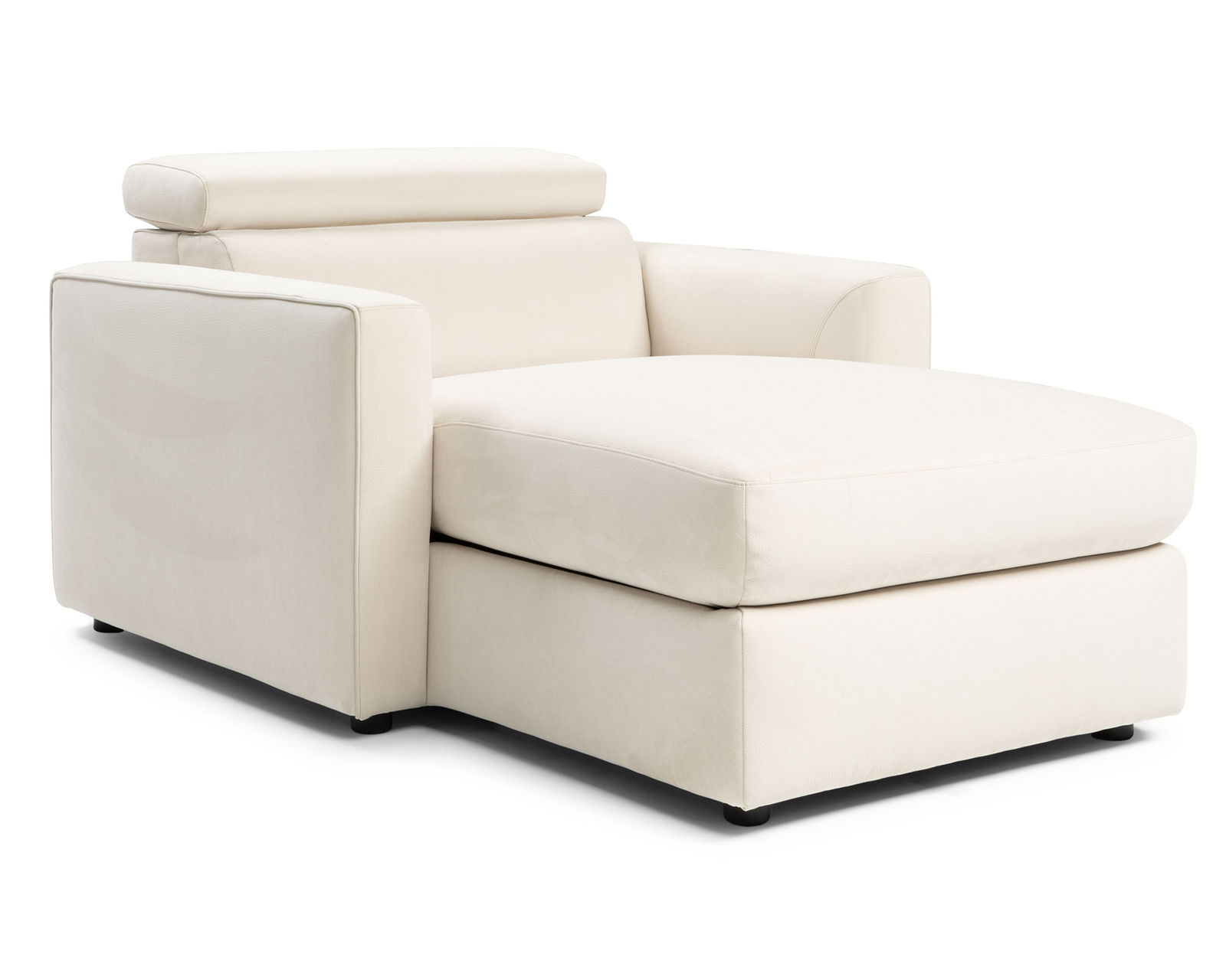 Piacevole C161 Storage Chaise Lounge (+50 leathers) - Piacevole C161 Storage Leather Chaise Lounge