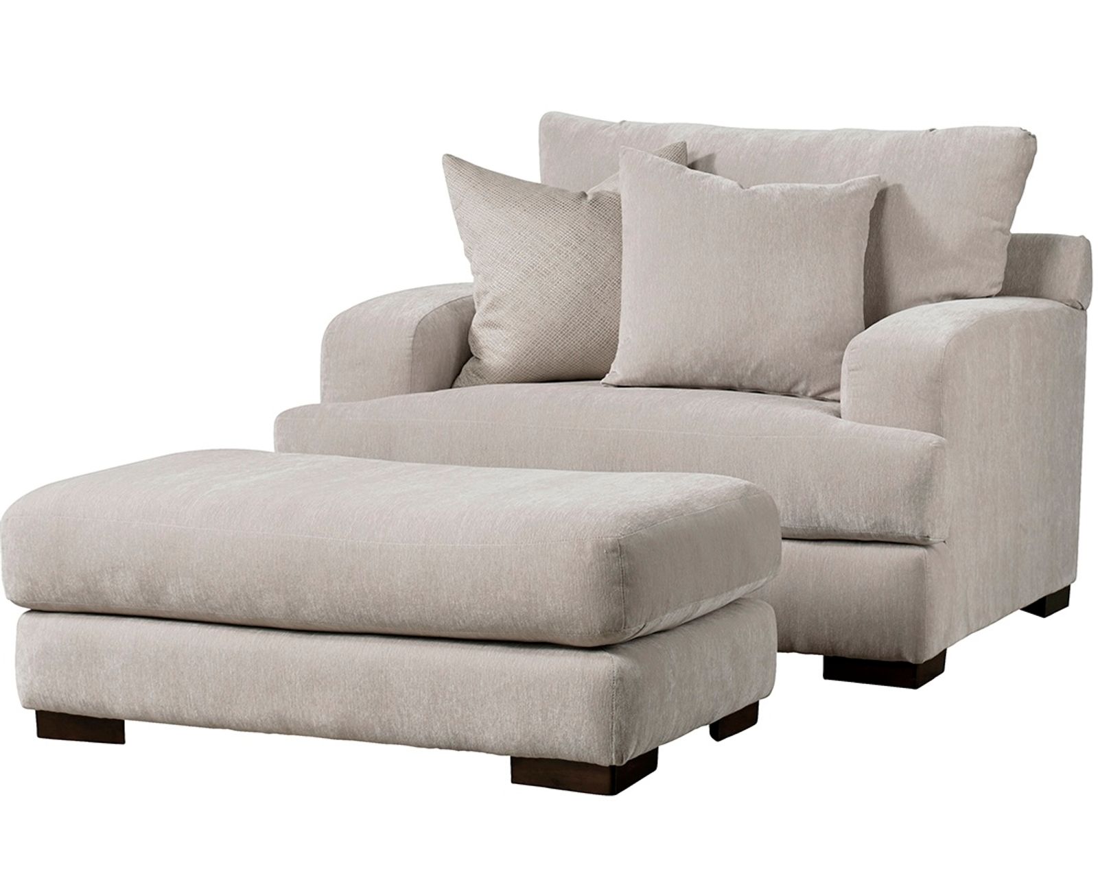 Gabrielle 87" Sofa (includes pillows) - Gabrielle 28" x 46" Ottoman