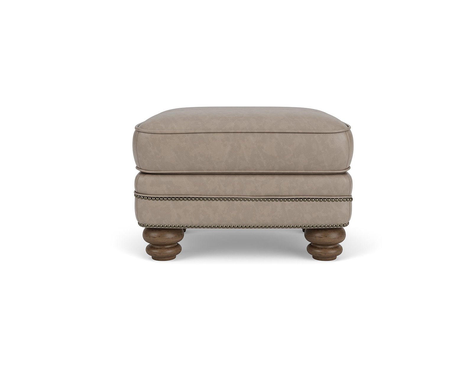 Bay Bridge 3791 Nailhead Loveseat (+50 leathers) - Bay Bridge Leather Nailhead Ottoman