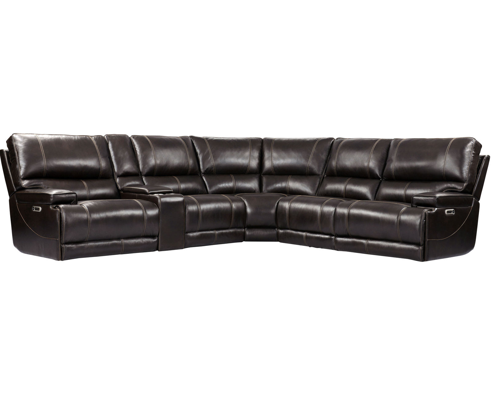 Whitman FreeMotion Cordless Power Reclining Sectional (Battery Operated) Coffee (In stock - Fast shipping)